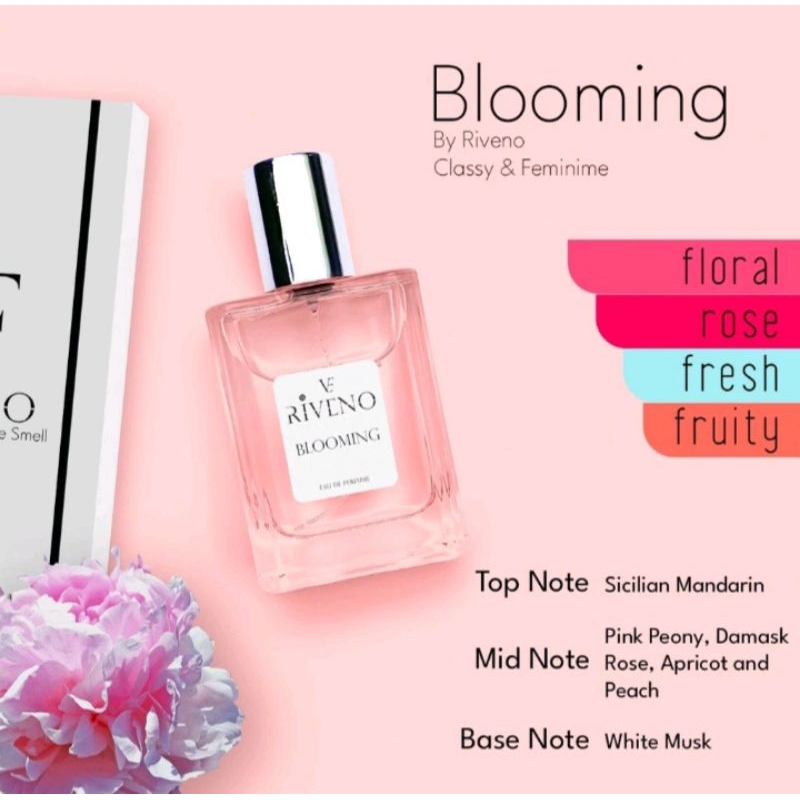 Parfum Riveno miss blooming Tahan Lama 8 jam Aroma Bunga Peony parfum feminim - parfum wanita - parf