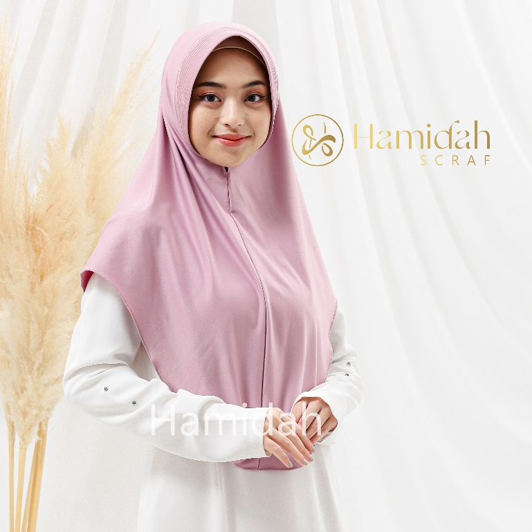 TERBARU Hamidah - Hijab Adeeva Bergo size L Hamidah/Bergo Hamidah Pad Panjang