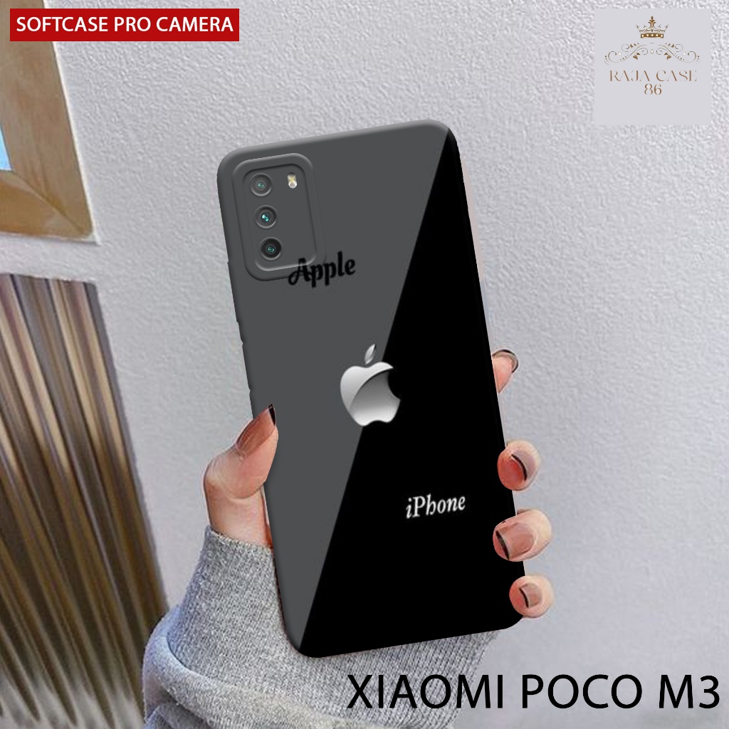 Case Poco M3 4g Terbaru - Rajacase - casing Poco M3 - Motif case LOGO - Pelindung handphone - POCO M