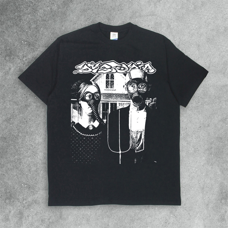 Kaos Band Dystopia Mask Tshirt Merchandise