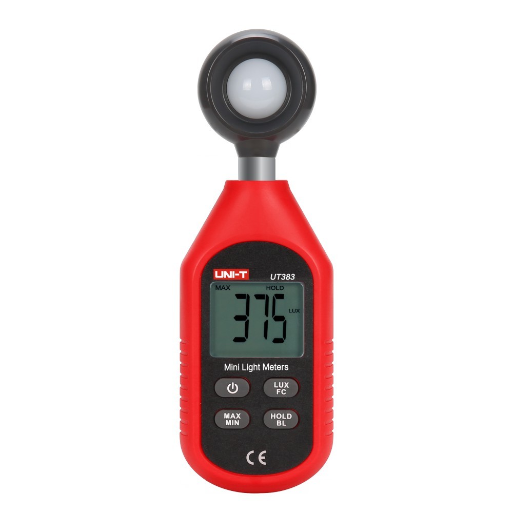 LUX METER UNI-T / ALAT UKUR INTENSITAS KEKUATAN CAHAYA UT383/UT-383/UT 383 + Sertifikat Kalibrasi