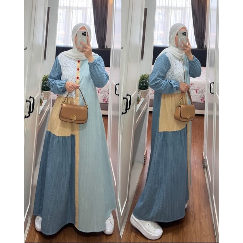 GAMIS KATUN SEMUT ORI BY SYAINA gamismurahsby