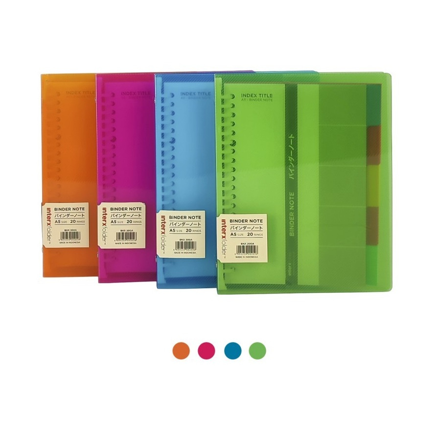 

BINDER / BUKU BINDER / BINDER NOTE A5 INTER-X BNX200A TRANSPARANT