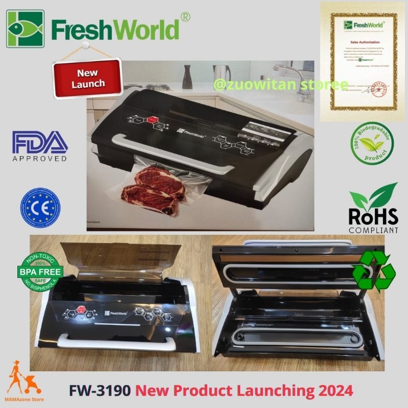 FRESHWORLD Vacuum Sealer Machine FW-3190 Mesin Pengemasan Hampa