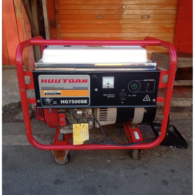 Mesin Genset Honda HG7500SE 6000 Watt Starter Original