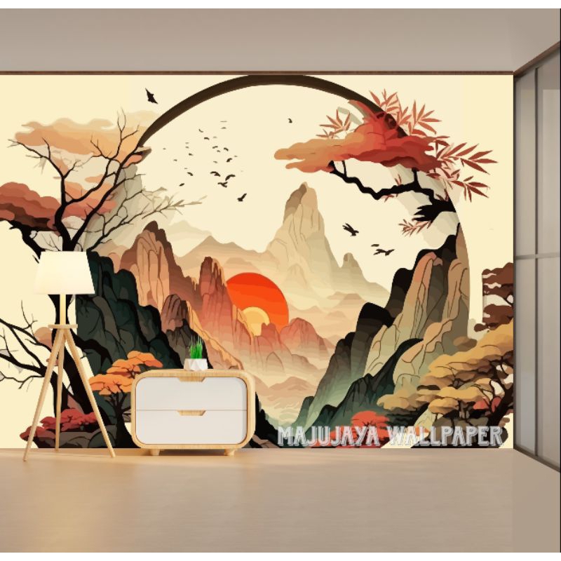 Terbaru Wallpaper Dinding 3D Custom Motif Modern Minimalis Visual 3D, wallpaper dinding ruang tamu e