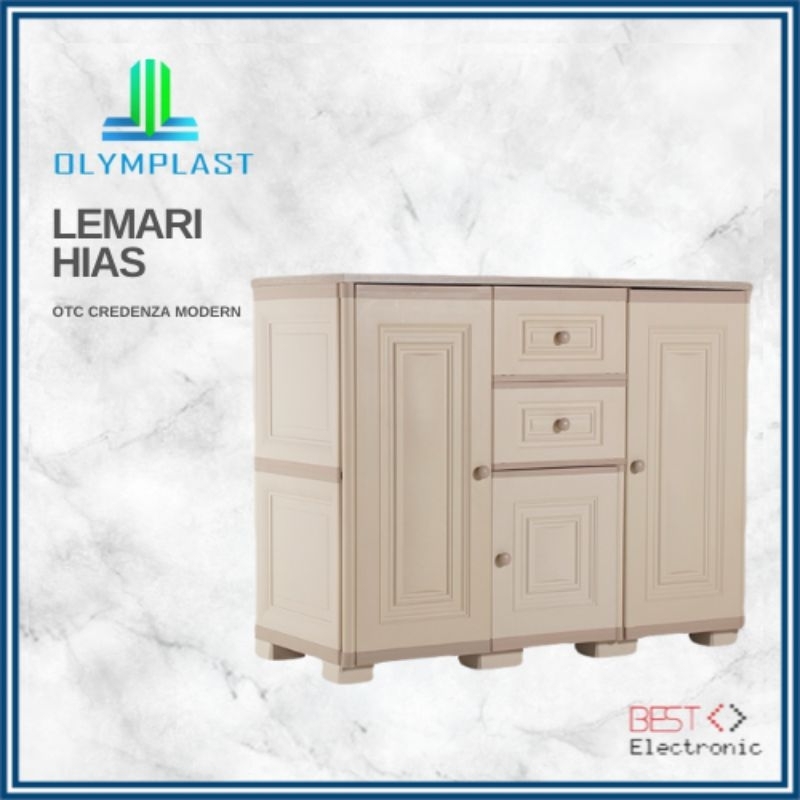 MEJA TV PLASTIK RAK TV MINIMALIS SERBAGUNA BUFFET TV MODERN OLYMPLAST OTC CREDENZA MODERN