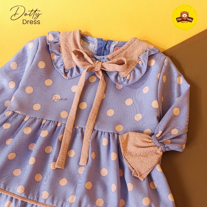 DOTTY DRESS Original by Fiha Kids | Gamis set anak