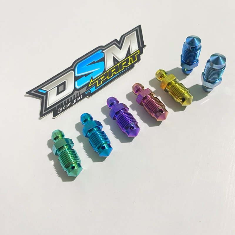 Nepel Angin Kaliper Titanium M10 Drat 14 Halus 1.00 Kasar 1.25 Original Titanium GR5