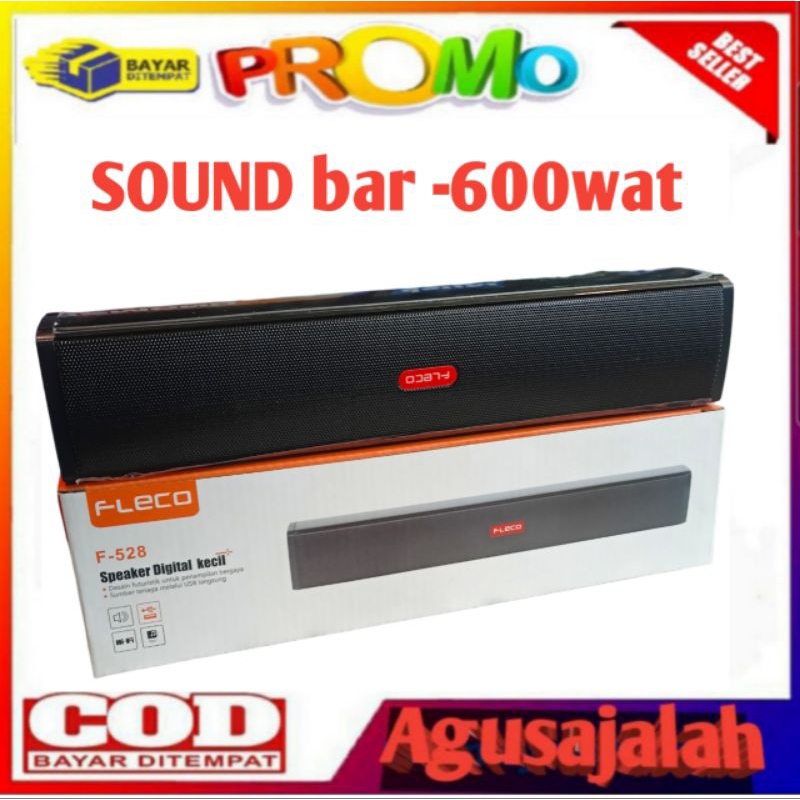 SPEAKER F508 PC TV ( BISA COD ) Speaker Soundbar Bluetooth Wireless FLECO F-551 BT | Speaker Digital