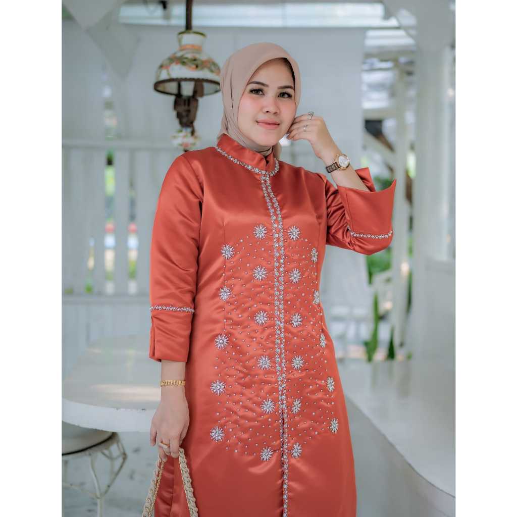(Realpict) Kebaya Baju Kurung Payet - Kebaya Baju Kurung modern payet - Kebaya Seragam payet songket
