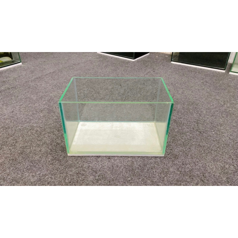 aquarium mini ukur 25x15x15/soliter kaca/aquarium channa/aquarium guppy kaca 5mm (25.15.15 BENING)