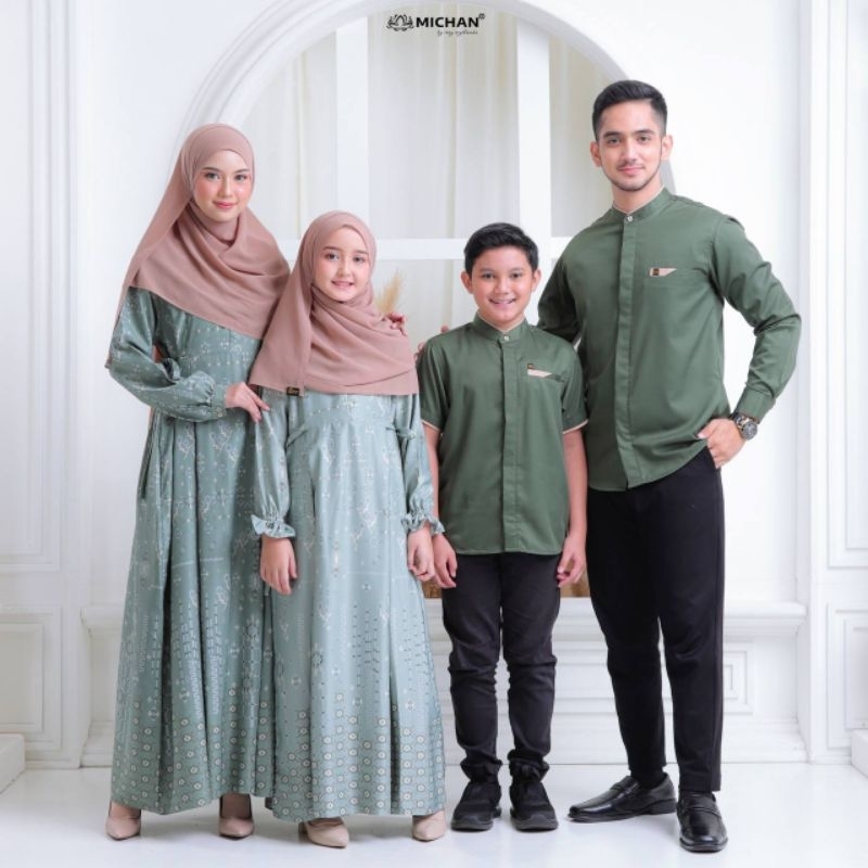 Sarimbit Hawwa Maxmara Michan Sarimbit Lebaran baju seragam keluarga baju muslim keluarga gamis anak