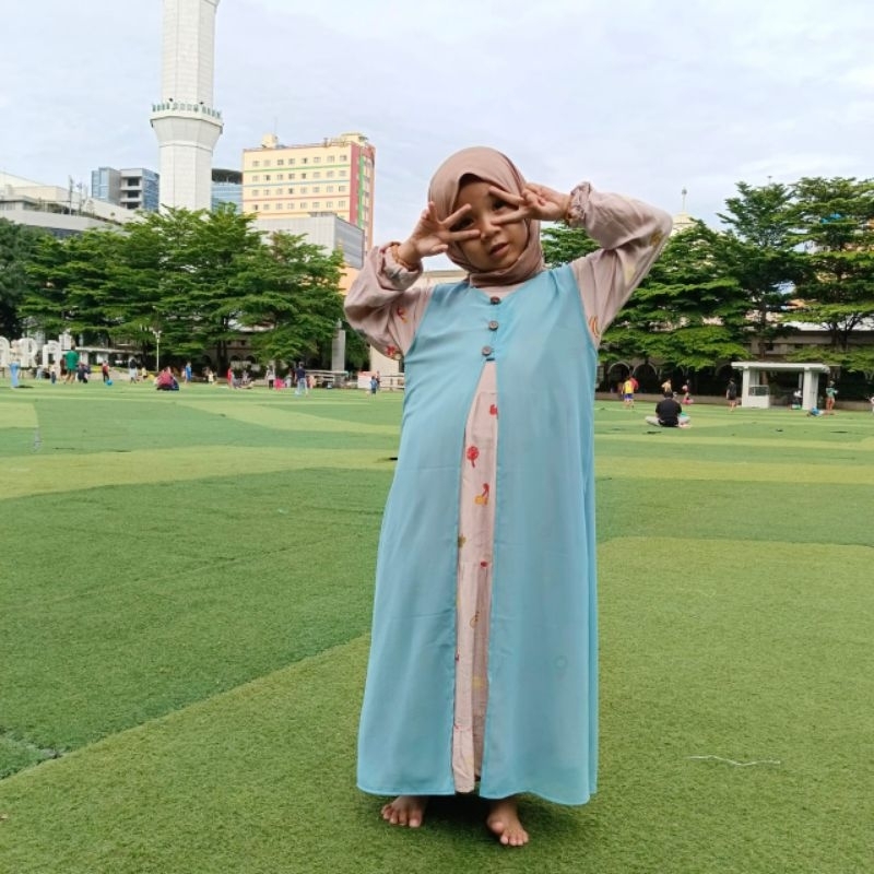 outer anak perempuan  / outer anak panjang  / outer ceruty anak