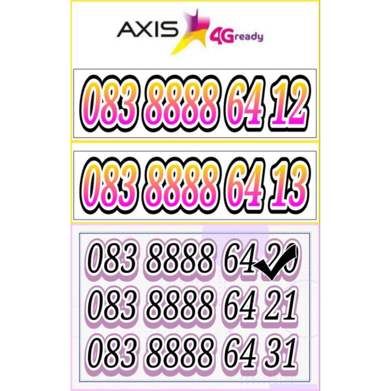 Perdana Axis 11Digit Kwarted Cantik Unlimited Telpon &amp; SMS