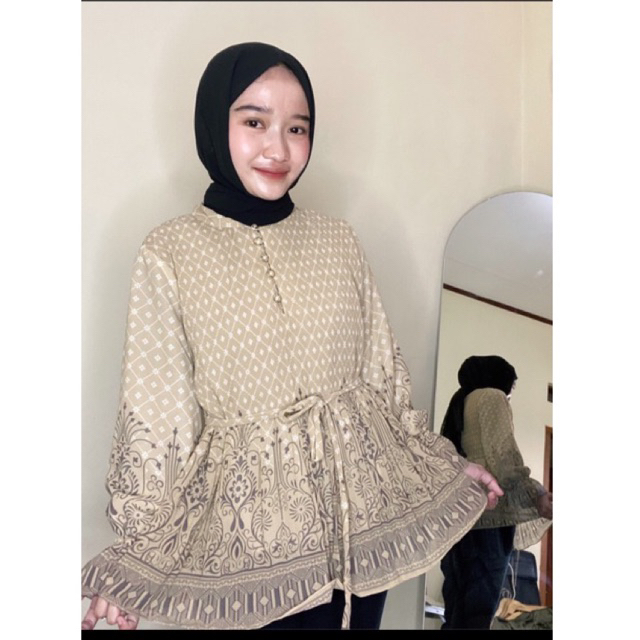 Baju Ceruty Plisket Premium - Atasan Wanita