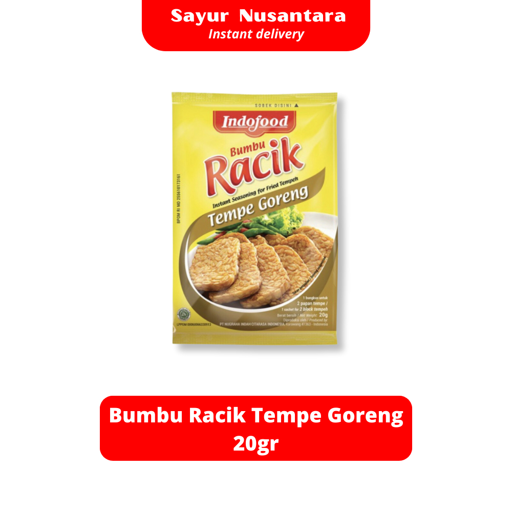 

Bumbu Racik Tempe Goreng 22gr - Sayur Nusantara