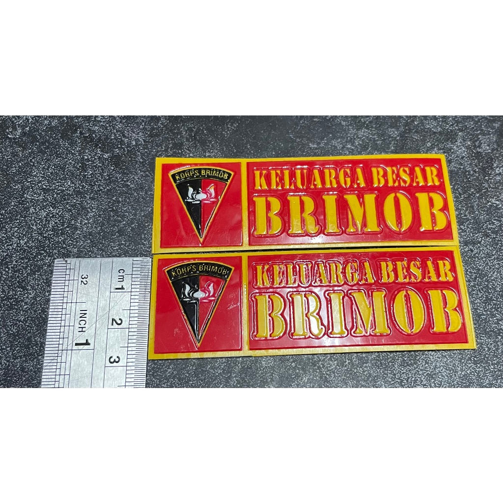 Stiker Plat Keluarga Besar Brimob - Stiker Brimob -Sticker Brimob Plat Motor Mobil