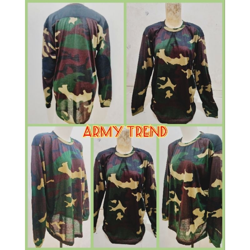 BAJU KAOS LORENG USA  ARMY BUSA PRIA LENGAN PANJANG USA  / KAOS LORENG ARMY LENGAN PANJANG PRIA / KA