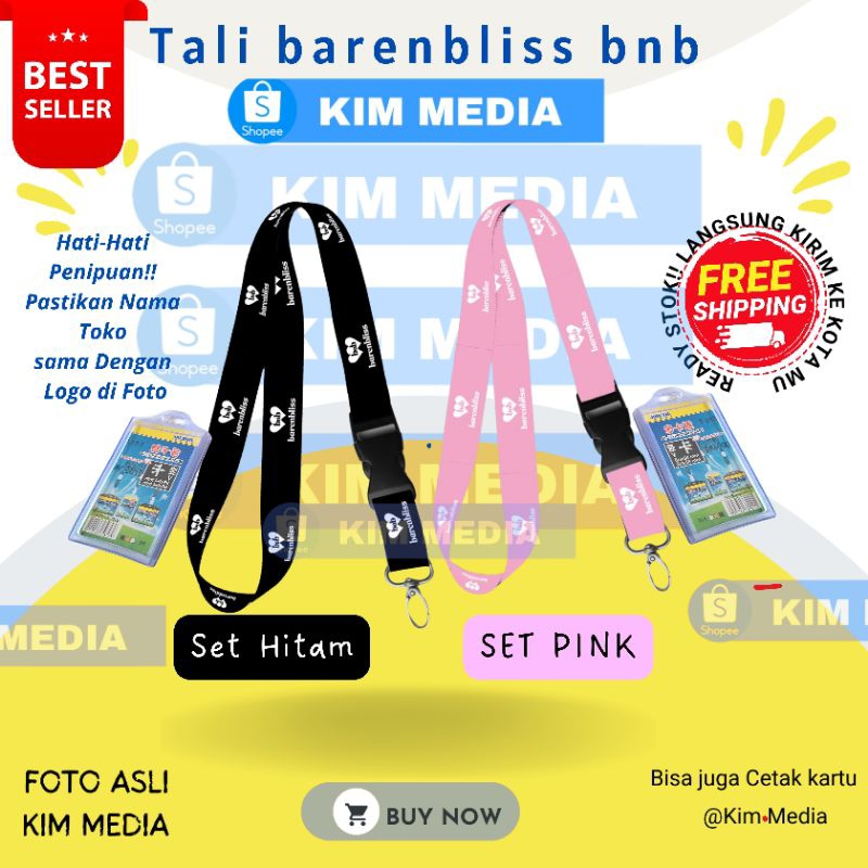 

Tali IDcard Barenbliss bnb / Lanyard idcard Barenbliss ECER Grosir✅ Ready Stok Gantungan barenbliss