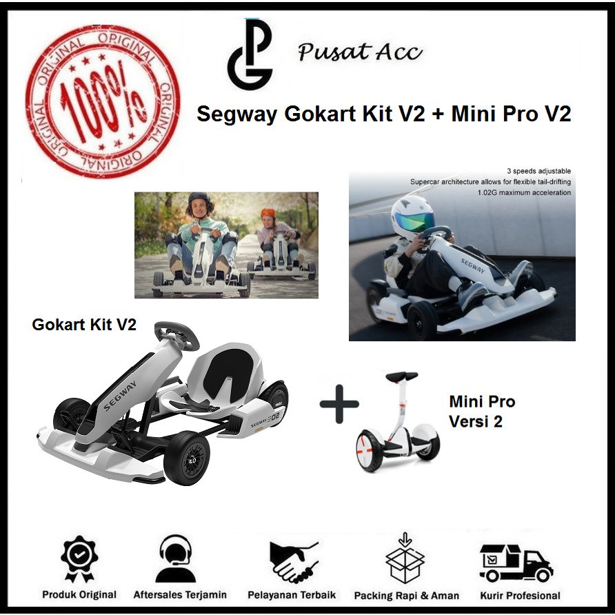 Xiaomi Ninebot Segway Gokart Versi 2 + Segway Mini Pro 2 Original