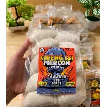 

Cireng mercon isi ayam mercon