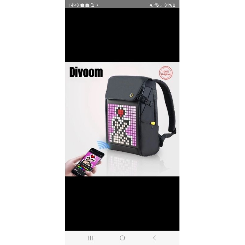 DIVOOM backpack masa depan