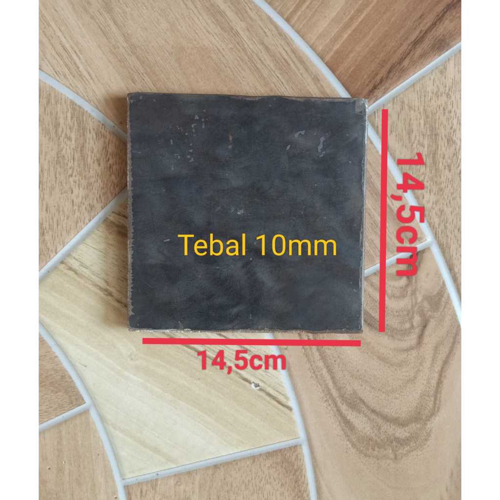 Besi Plat kotak 14,5cm x 14,5 cm Tebal 10 mm Besi Plat Persegi