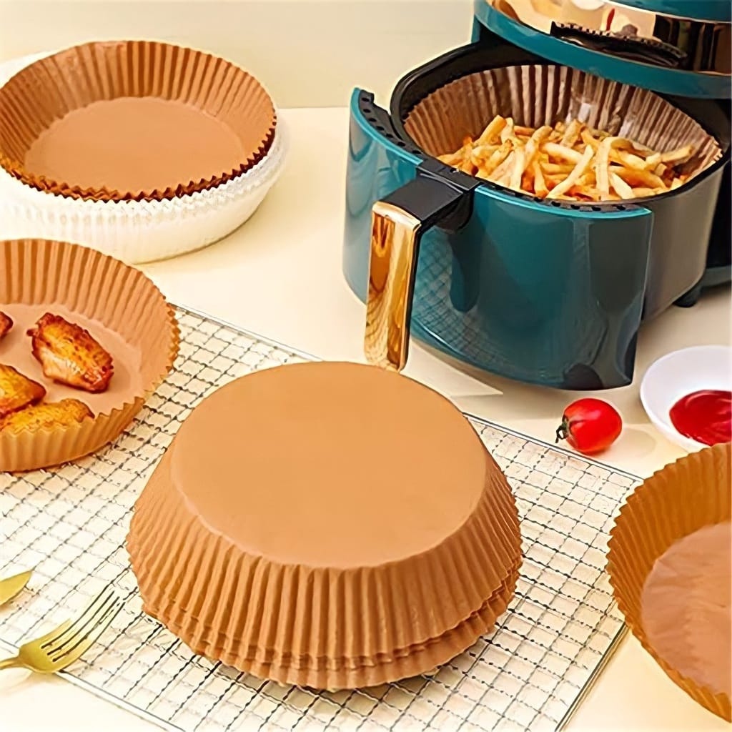 {ISI 50 lbr} Tatakan Kertas Alas Air Fryer Kertas Minyak Oilproofed Sekali pakai - KEMASAN MIKA BAHA