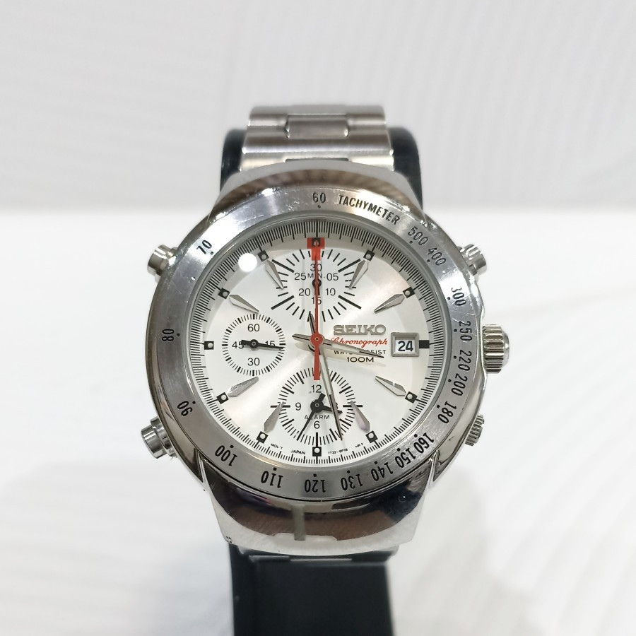 Jam Tangan Seiko Chronograph Alarm Date 7T32 Quartz