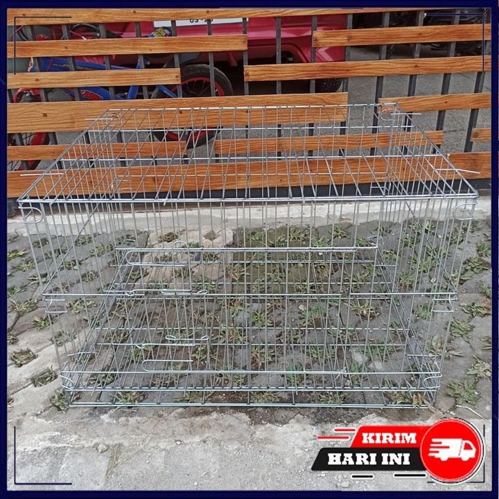 Kandang Kucing Kecil Ukuran 80x60x50 | Kandang Kucing Satu Tingkat Minimalis Model Rakit/Bongkar Pas