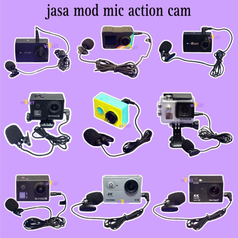 BACA DESKRIPSI. BUKAN jualan kamera. ini J A S A  Mod Mic + mic clip on modmic Yi cam Yi 4K Lite BPr