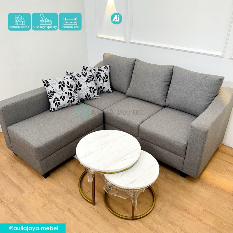 Sofa L minimalis / sofa latter L minimalis custom model