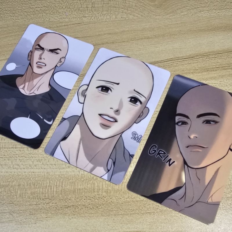 [1SET = 3PCS] PHOTOCARD JINX BOTAK PC DONT JINX IT BALD MANHWA BL