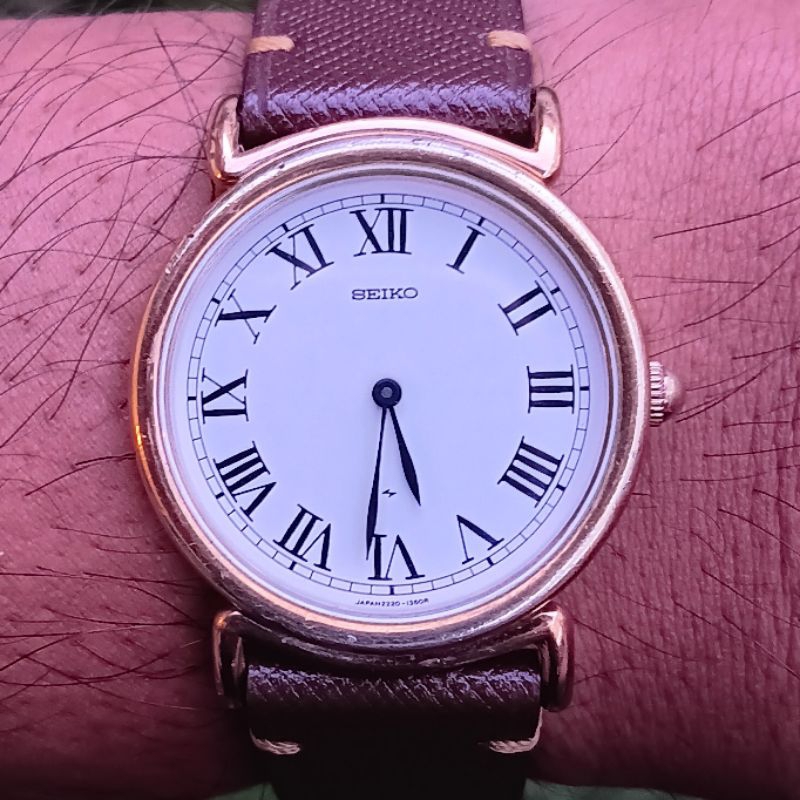 Rare Seiko Chariot Gold Plated 2220 Vintage Ori