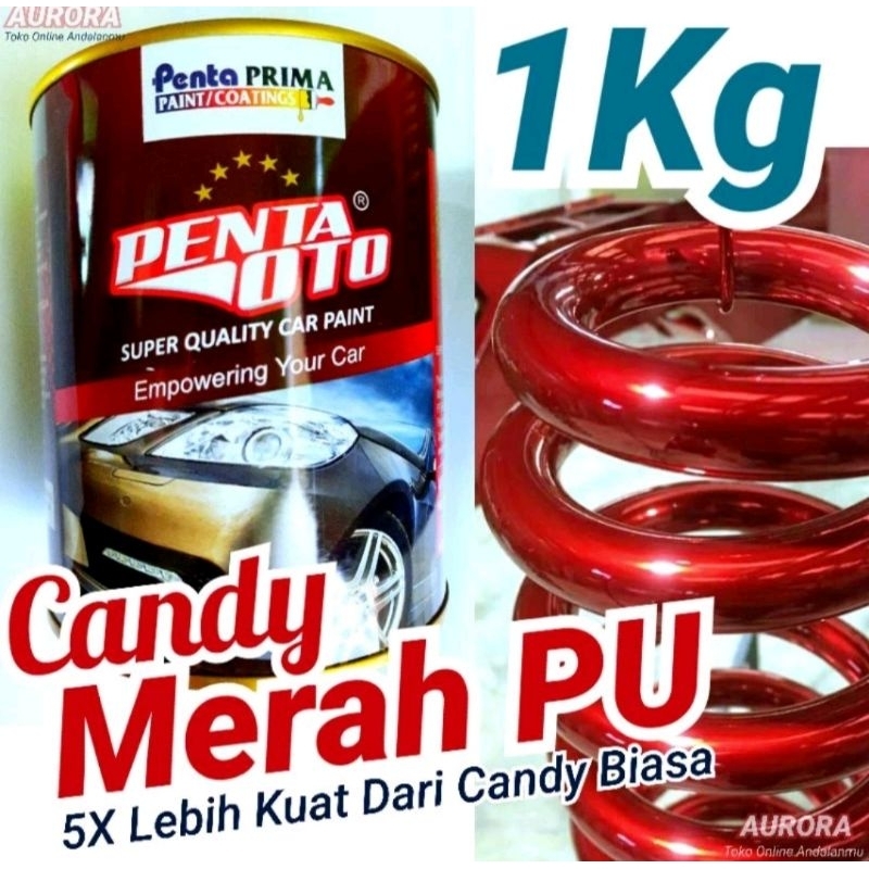 Candy Red Penta Oto PU cendy merah penta oto pu