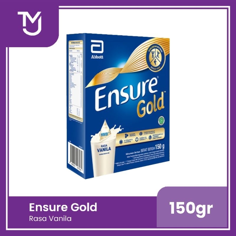 

Ensure Gold Vanilla HMB 150gr -- Nutrisi Dewasa Rendah Laktosa