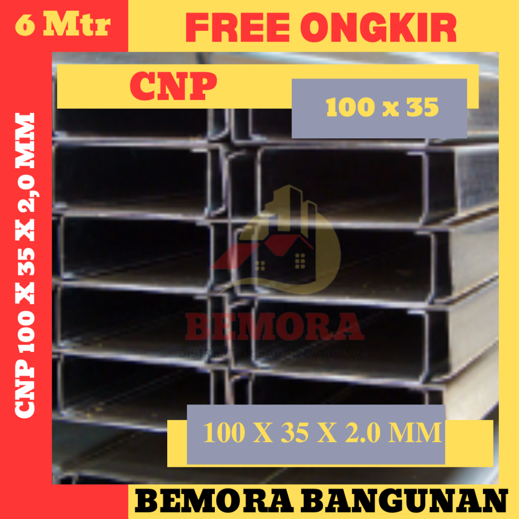 cnp 100x35x2,0 mm panjang 6 meter (Harga Grosir & Free Ongkir)