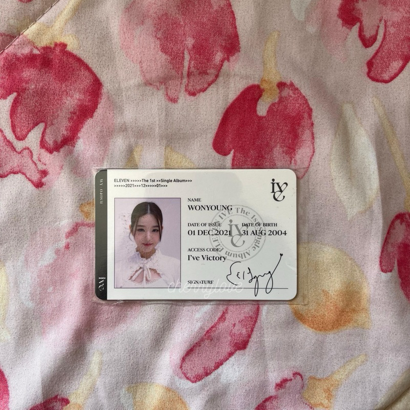 [BOOKED] IVE WONYOUNG ID ELEVEN