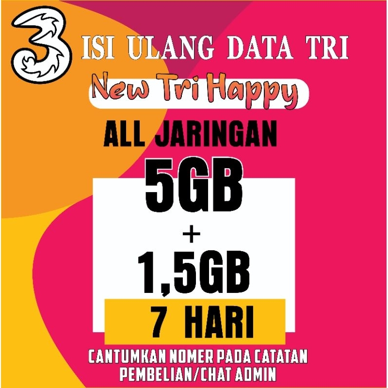 ISI ULANG KOUTA 3/TRI HAPPY MURAH HARIAN