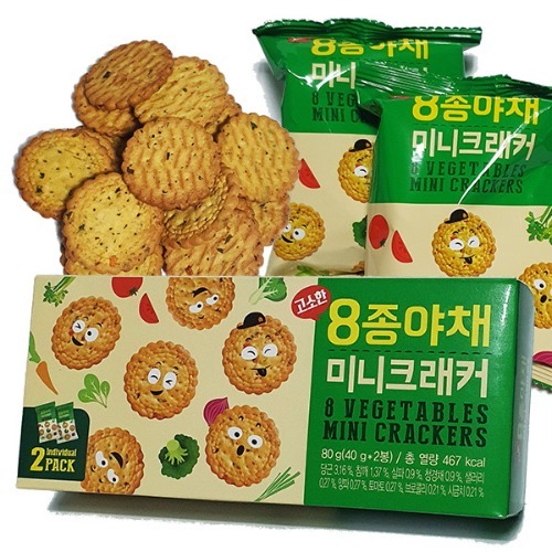 

WEIHAI Mini Crackers 8 Vegetables (2pcs @ 40gr) 80gr