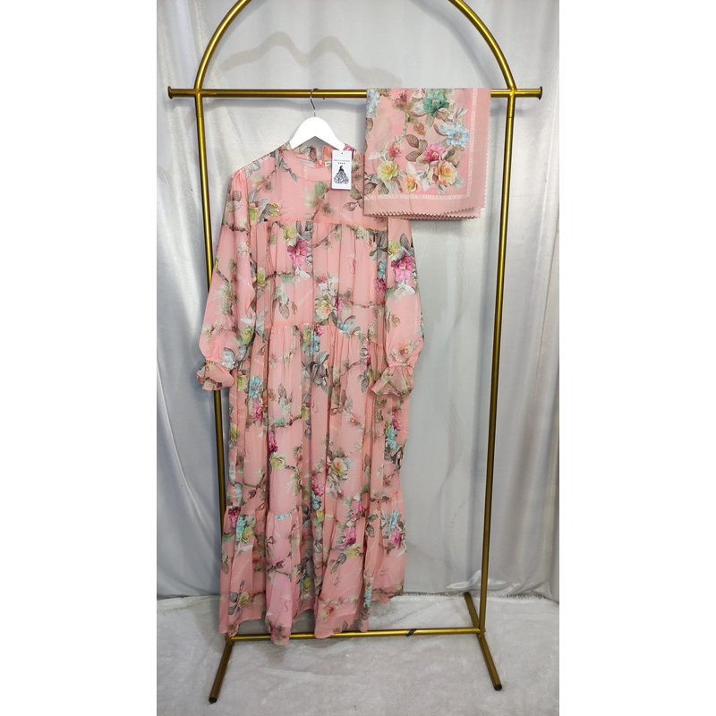 set dress fitri original by shella saukia - gamis jumbo- gamis idul fitri terbaru original shella sa