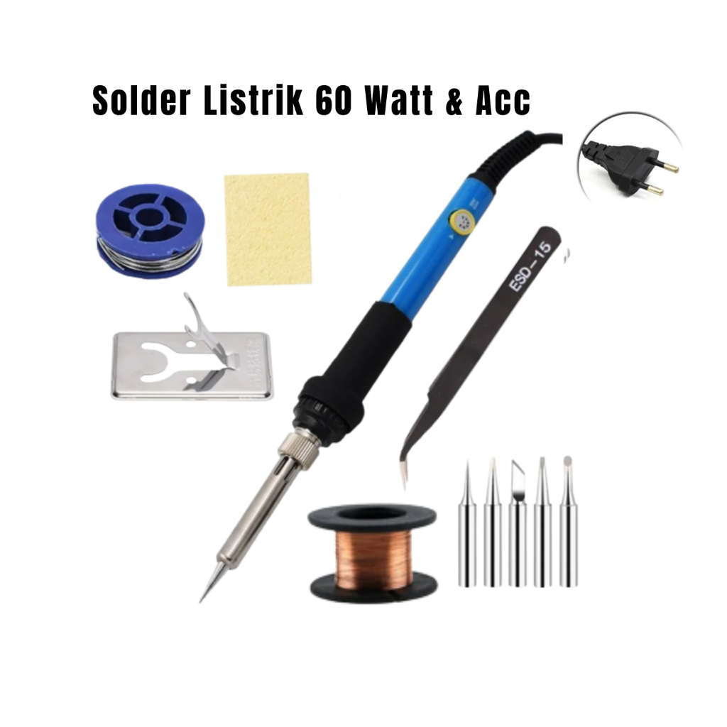 Solder Listrik 60 Watt Suhu Bisa Diatur Solder Hp