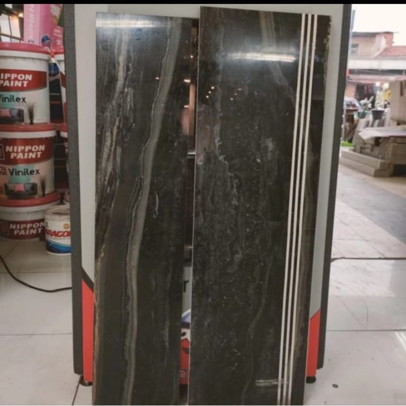 granit/keramik tangga hitam motif marmer 30x90 20x90 30x120 20x90