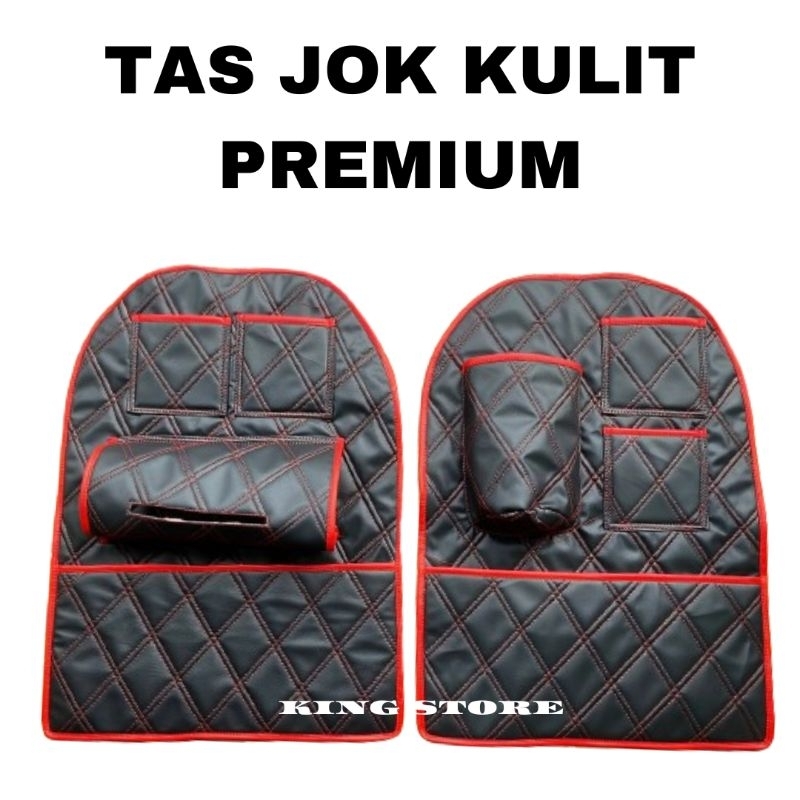 tas jok mobil brio/mobilio multi fungsi motif wajik