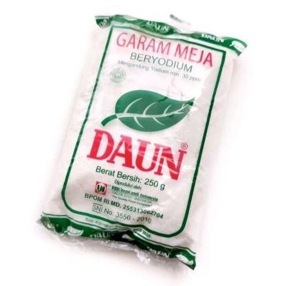 

Garam Meja Cap Daun 250 gr