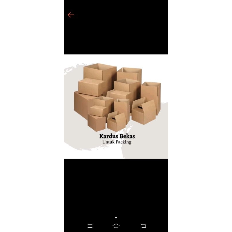 

KARDUS BEKAS UNTUK PACKING