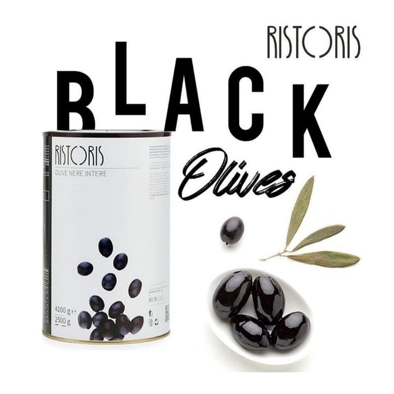 

Black Pitted Olives - Ristoris (Halal Certified)