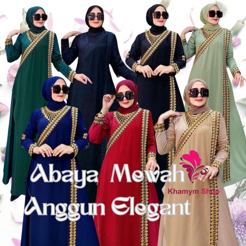 [Khamymshop] Gamis Abaya India Terbaru || Dress Lebaran Mewah Anggun Elegant
