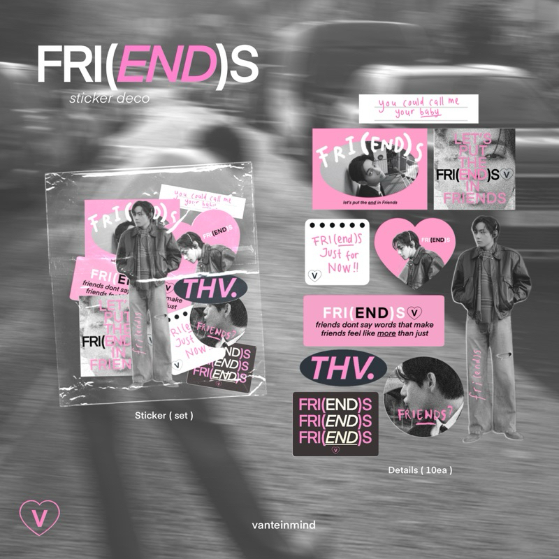 

[PLNS‼️] Sticker Set FRI(END)S V + tulis uname